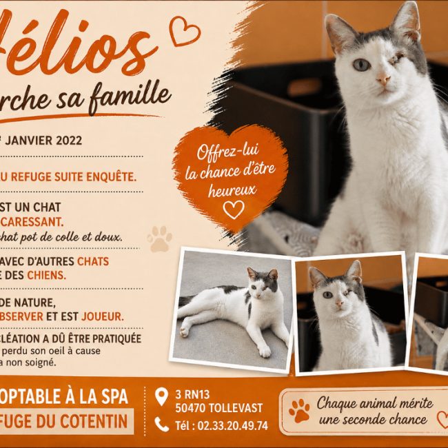 Helios - Chat Européen à adopter