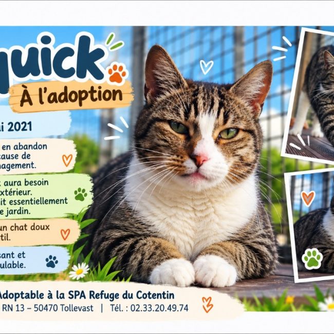 Squick - Chat Européen à adopter
