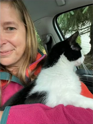Illustration de l'article : Après qu'une crue ait emporté sa maison, ce chat passe 26 jours dans la nature avant d'être retrouvé