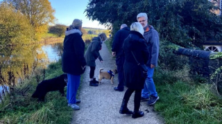 Illustration de l'article : Une nonagénaire reçoit un hommage de plus de 30 chiens et leurs propriétaires en guise d'adieu