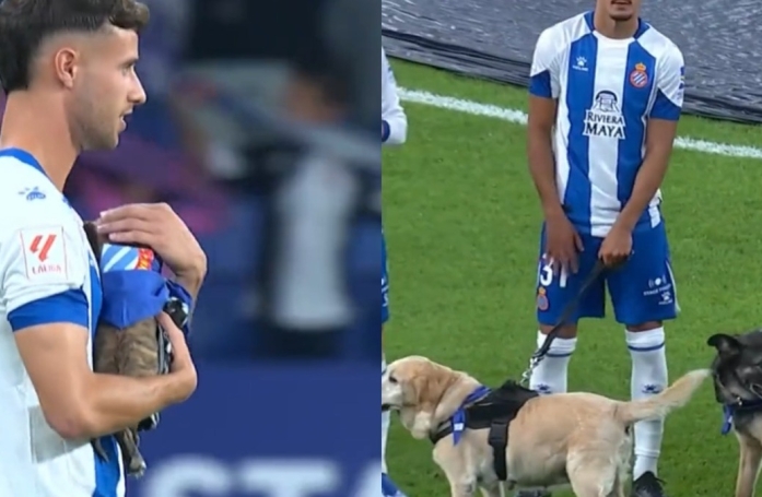 Une équipe de foot promeut l’adoption en entrant sur le terrain avec 11 chiens (vidéo)